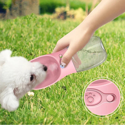 Praktische Hunde-Wasserflasche To-Go