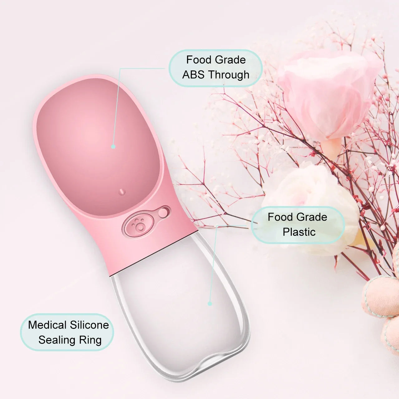 Praktische Hunde-Wasserflasche To-Go