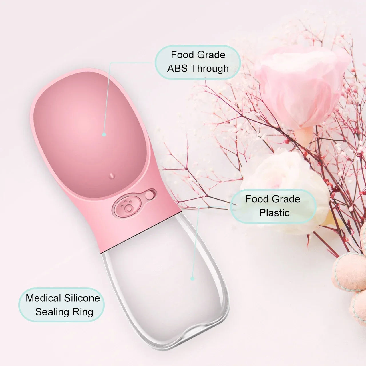 Praktische Hunde-Wasserflasche To-Go