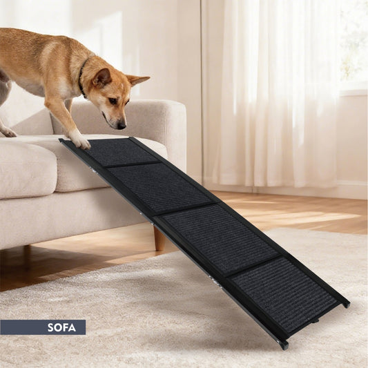 Dog Ramp For Car 71 Long  19.5 Wide Portable Dog Ramps For Large Dogs With Non-Slip Rug Surface Dog Car Ramp For SUV Car  Truck, Folding Dog Ramp Up To 250LBS